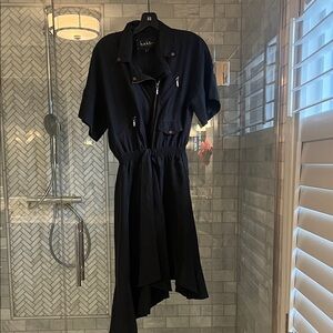 Nicole Miller Black Asymmetrical Dress